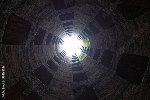 Orvieto, Italy - April 16, 2026: Saint Patrick's well in Orvieto