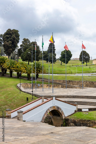 Ventaquemada, Boyaca - Colombia. March 5, 2026. The Boyaca Bridge, located west of Tunja, crossing the Teatinos River.