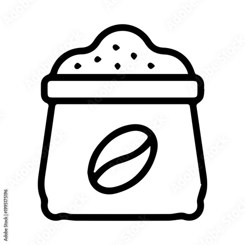 Coffee Bean Bag Icon