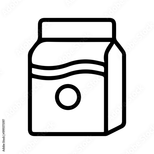 Milk Carton Outline Icon