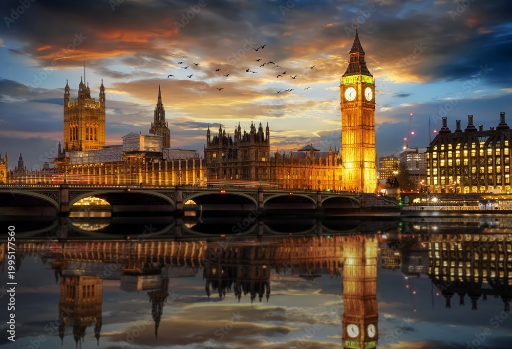 Fototapeta premium Big Bang at Night, London