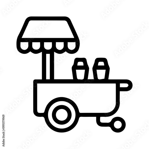 Ice Cream Cart Icon