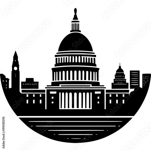 Washington DC Skyline Icon