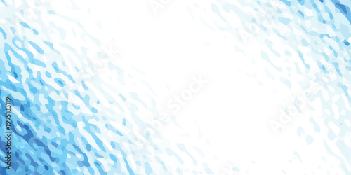 Abstract blue and white textured background with shimmering light.