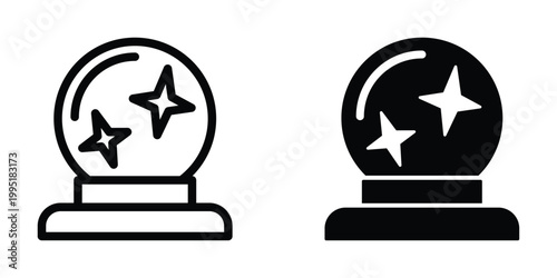 Magic Ball icon design template