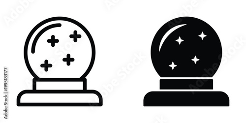 Magic Ball icon design template
