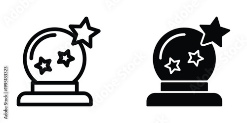 Magic Ball icon design template