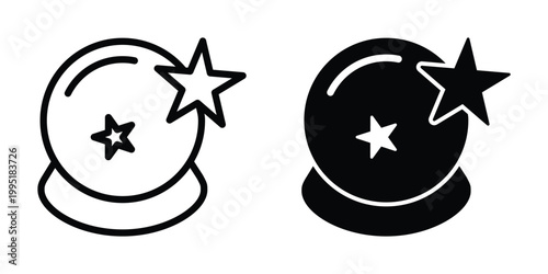 Magic Ball icon design template