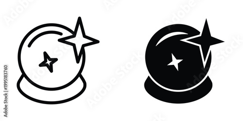 Magic Ball icon design template