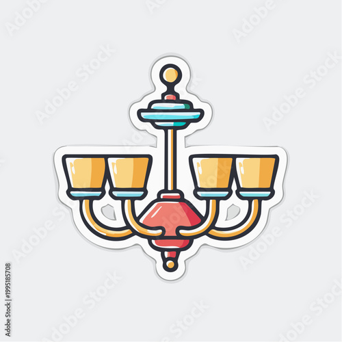 Stylized Chandelier Icon