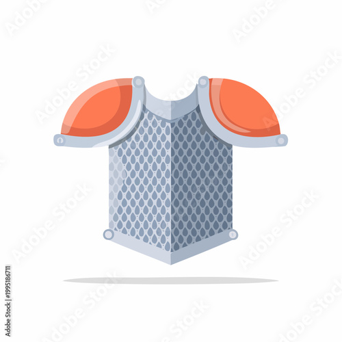 Medieval Chainmail Armor Illustration
