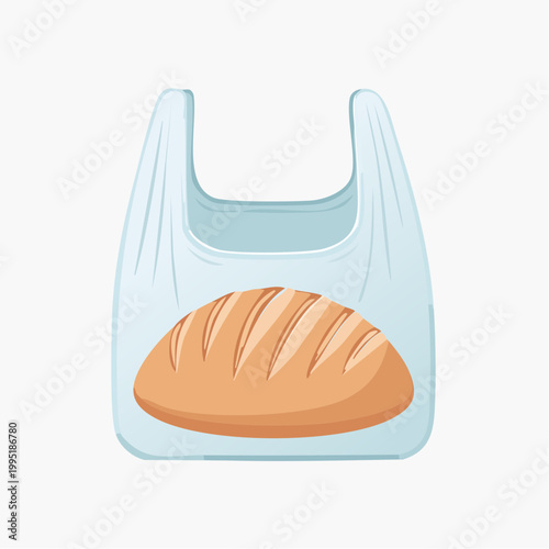 Loaf of Bread in a Plastic Bag