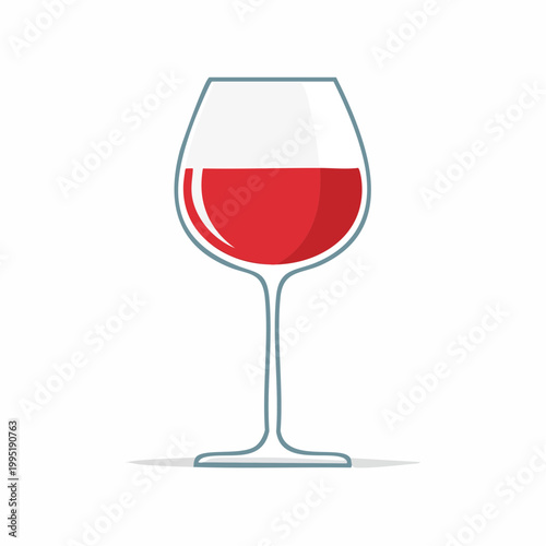 Red Wine Glass Illustration