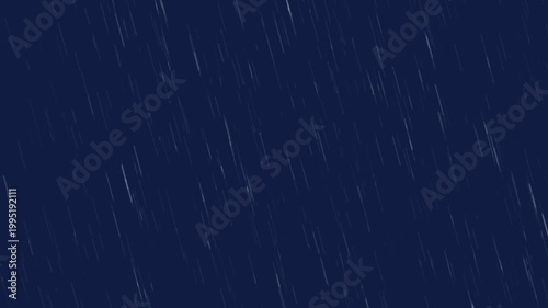 Looping Heavy Rain with Distant Lightning Strikes