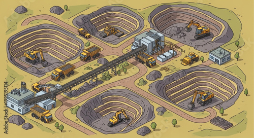 Aerial View of Ancient Amphitheater with Surrounding Ruins.