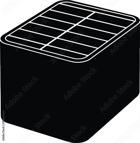 Silhouette portable barbecue grill cooking appliance icon vector design