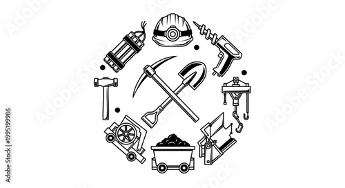 Collection of Hand Tools and Equipment for Construction and DIY Projects.
