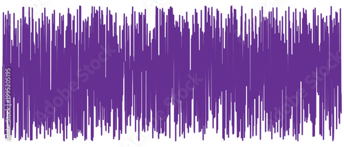 Abstract purple soundwave pattern with vertical bars and dynamic rhythm for music visualization, audio design and digital media industry