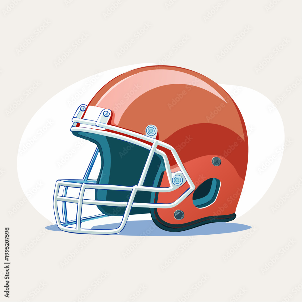 Fototapeta premium American Football Helmet Illustration