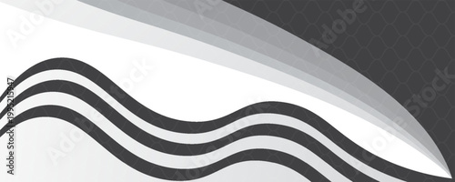 Gelombang abu-abu berlapis lembut menciptakan latar belakang abstrak modern yang minimal yang sempurna untuk presentasi, desain web, spanduk, dan proyek perusahaan. Kurva halus menyampaikan tenang