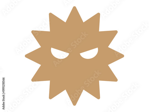 ウイルスのマーク（バイ菌のアイコン）