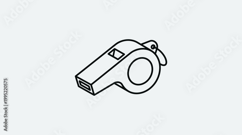 whistle on a white background