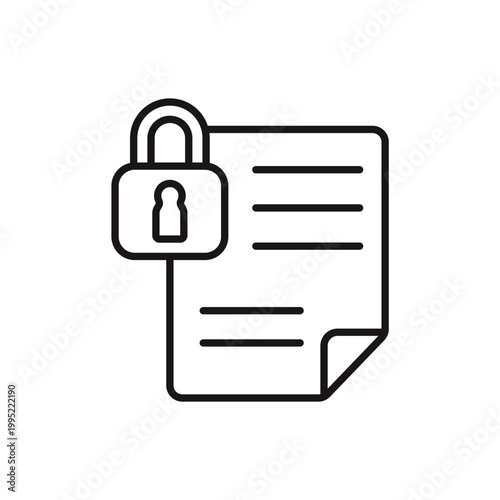 Free Download data security icons minimalist flat style design, data security Vector illustration on white background - GFXLoad