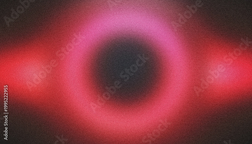 Vibrant Red Black Hole Visualization.