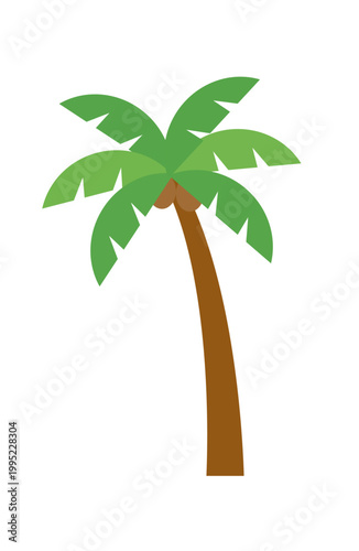 南国のヤシの木のかわいいイラスト