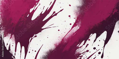 Abstract red watercolor grunge background with blood paint splatters and ink drips creates a textured design pattern for a decorative wallpaper illustration