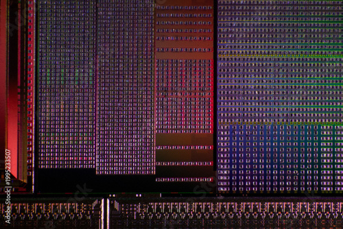 Bild auf Leinwand Integrated circuit of Bare Die chips
