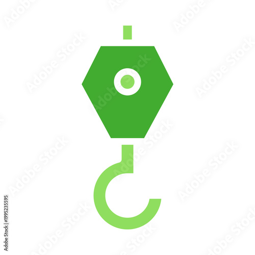 Crane Hook Glyph Color Icon
