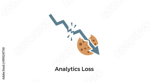 Analytics Loss Decline Failure Concept.