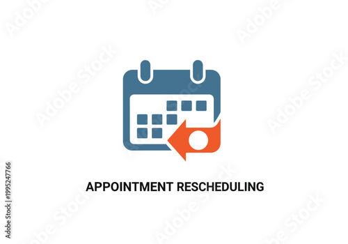 Appointment Rescheduling Calendar Icon.