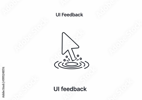 Computer mouse click interface symbol.