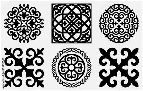 Obraz na plátně traditional pattern white