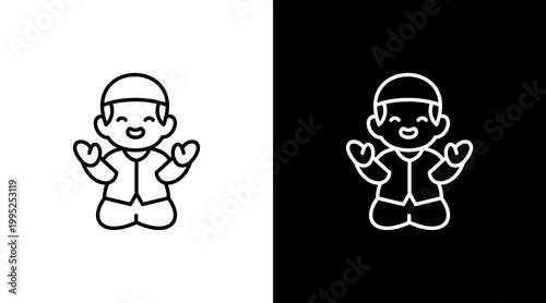 Pray Icon Set Multiple Style Collection