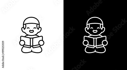 Read Quran Icon Set Multiple Style Collection