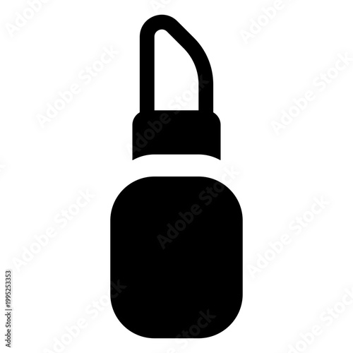 Lipstick Makeup Solid Icon, Beauty Cosmetic Symbol, Glamour Fashion Vector Sign