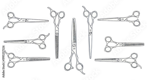 Scissors for hair cutting tools.