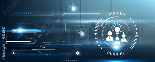 Idea Integration Icon with Creative Concept Merging and Collaborative Innovation System