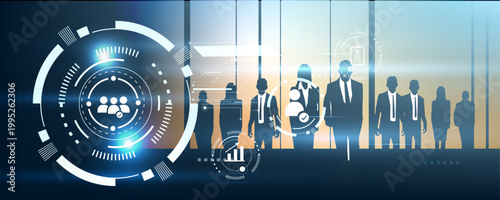 AI-Powered Candidate Selection Icon with Smart Hiring Decision and Business Recruitment Process