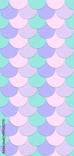 Fish scales seamless pattern background texture, Web banner