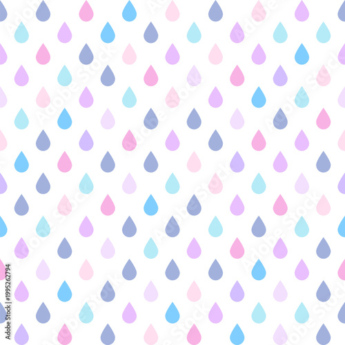 Colorful drops Seamless Pattern texture