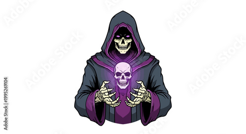 Hooded Skeleton Character Design.