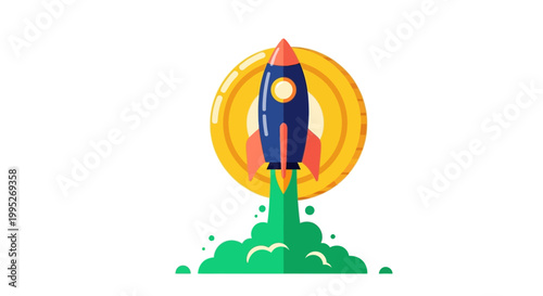 Rocket Ship Launching High.