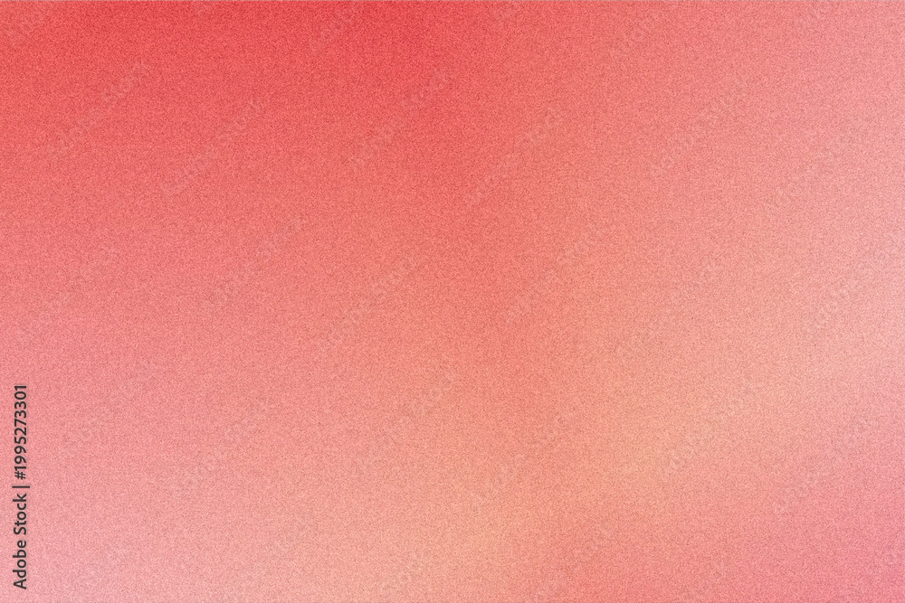 Fototapeta premium A gentle coral red gradient with fine grain texture adds warmth and tactility, ideal as a modern backdrop for branding, invitations, or minimalist digital designs.