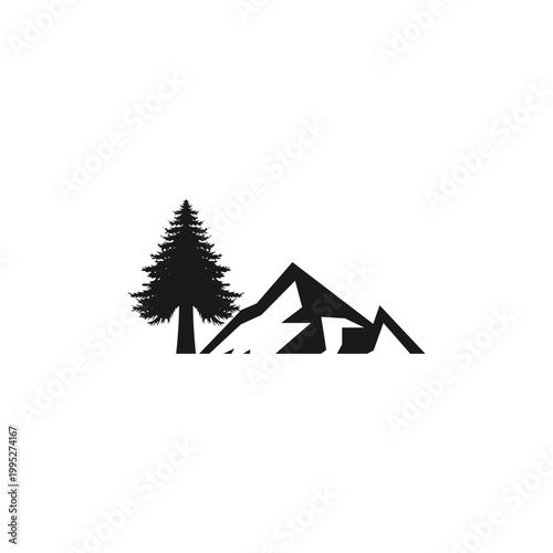 mountain vector design, silhouette, camping, outdoor, highland, adventure, hiking, travel, hill, art, outdoor, vintage, forest, emblem, explore, peak, wilderness, expedition, background