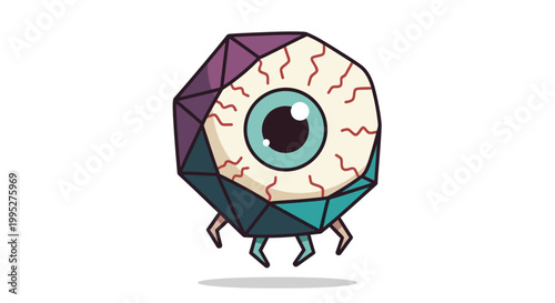 Geometric Eyeball Creature.