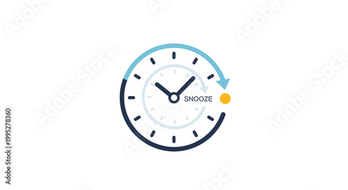 Modern Analog Clock Face Design.